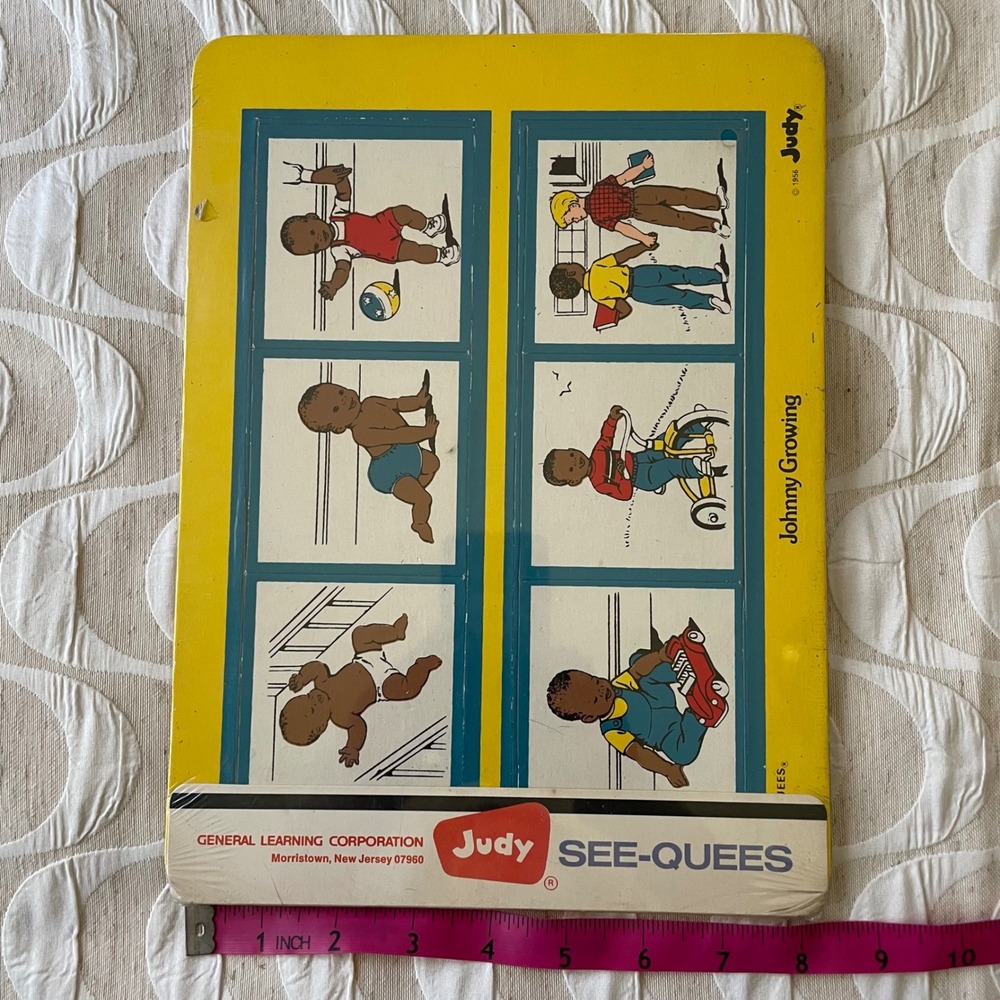 New 1956 Judy See-Quees Johnny Growing Story Board Sequence Puzzle 510657 VTG